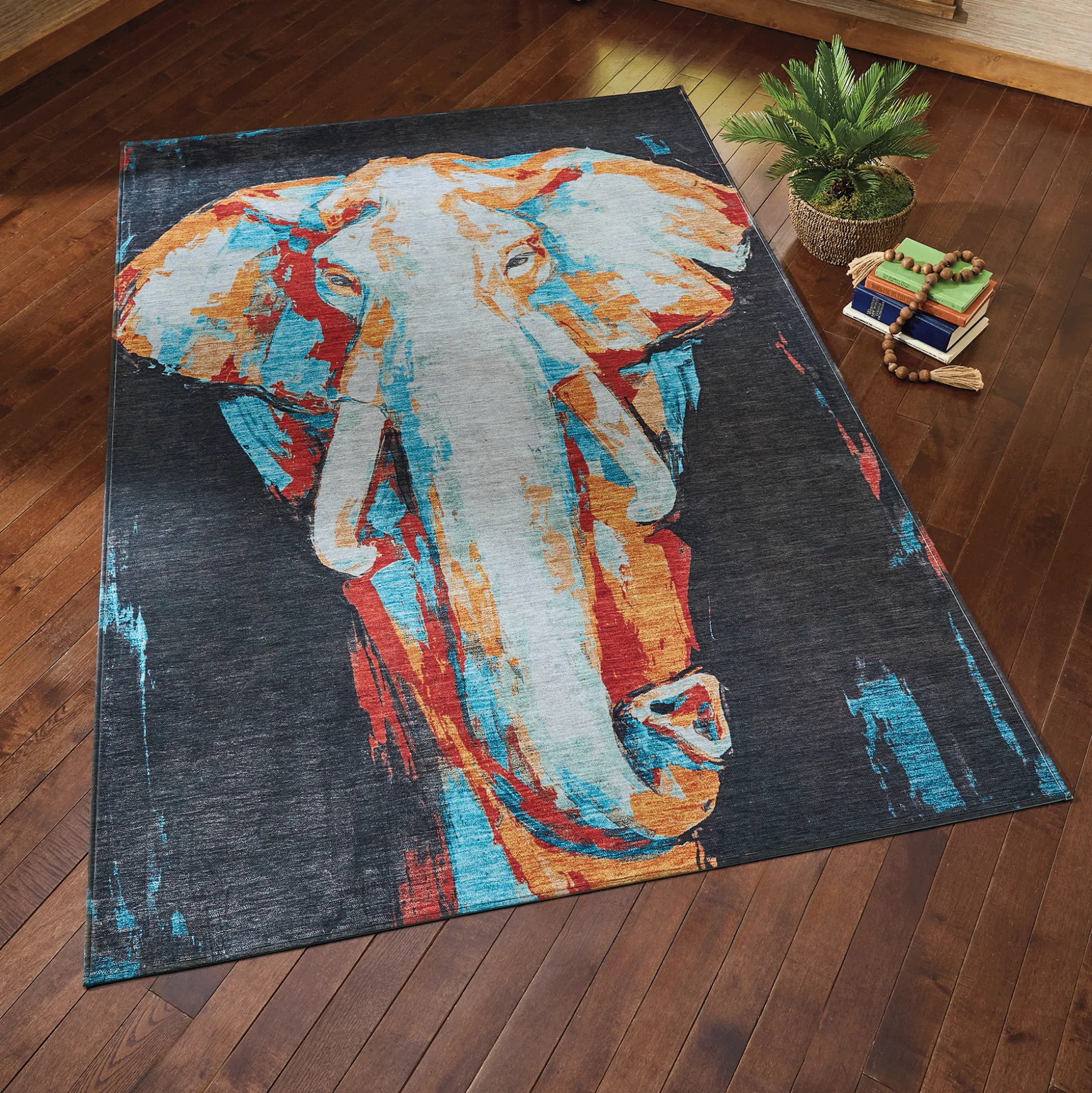 Abstract Elephant Rug