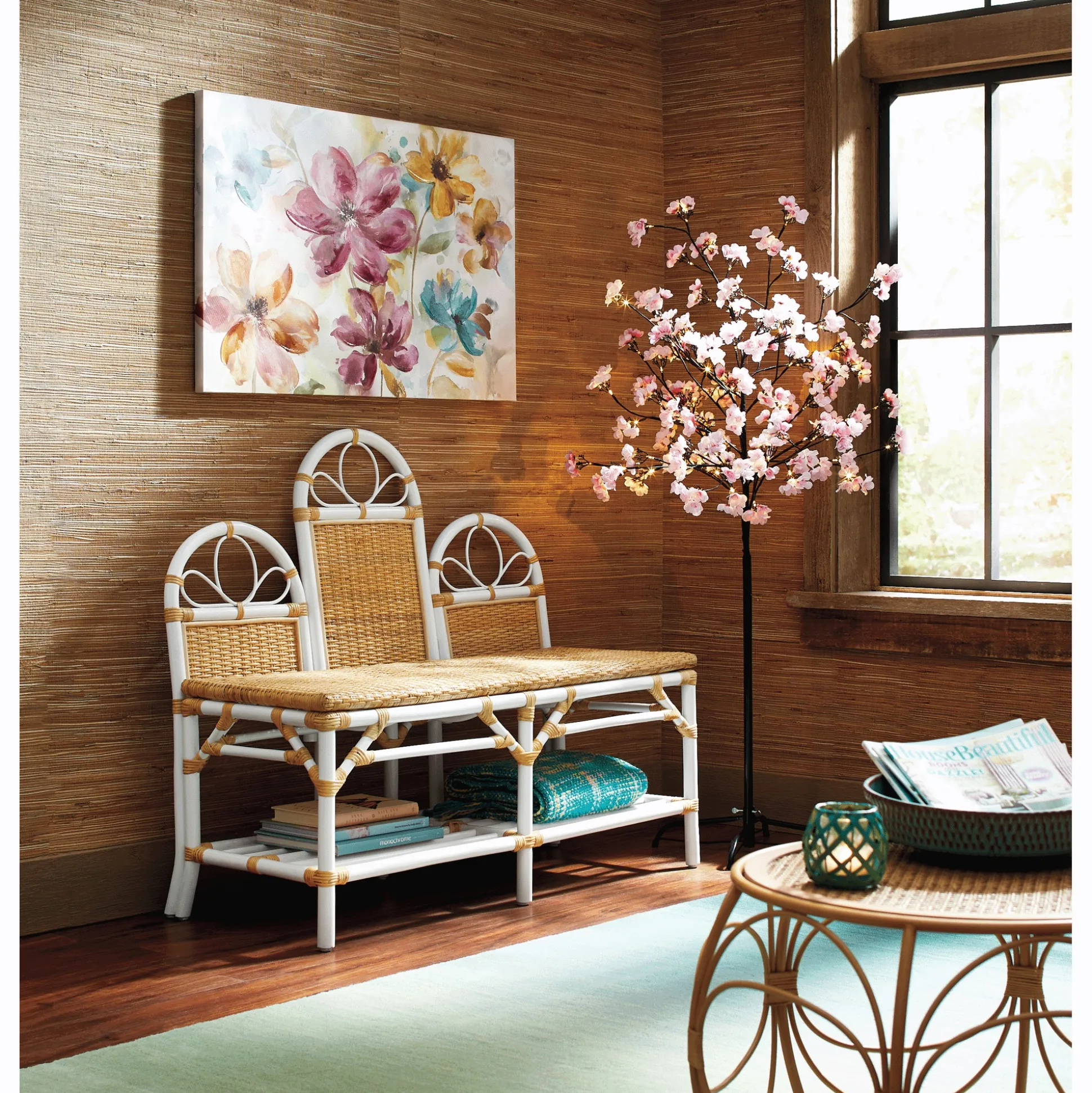 Aisyah Rattan Bench