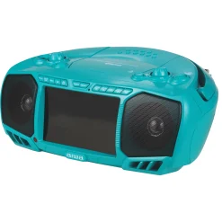 Aiwa Portable 7" Screen DVD Boom Box with Bluetooth