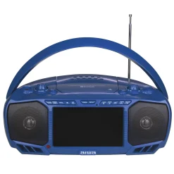 Aiwa Portable 7" Screen DVD Boom Box with Bluetooth