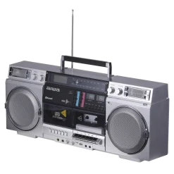 AIWA Retro Bluetooth Boom Box with CD & Cassette Player