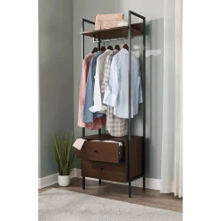 Allestire Garment Rack with Drawers