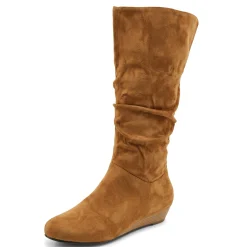 Amanda D'Laurie Tall Scrunch Boot: Rich Suede Look with 1