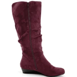 Amanda D'Laurie Tall Scrunch Boot: Rich Suede Look with 1