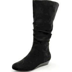 Amanda D'Laurie Tall Scrunch Boot: Rich Suede Look with 1
