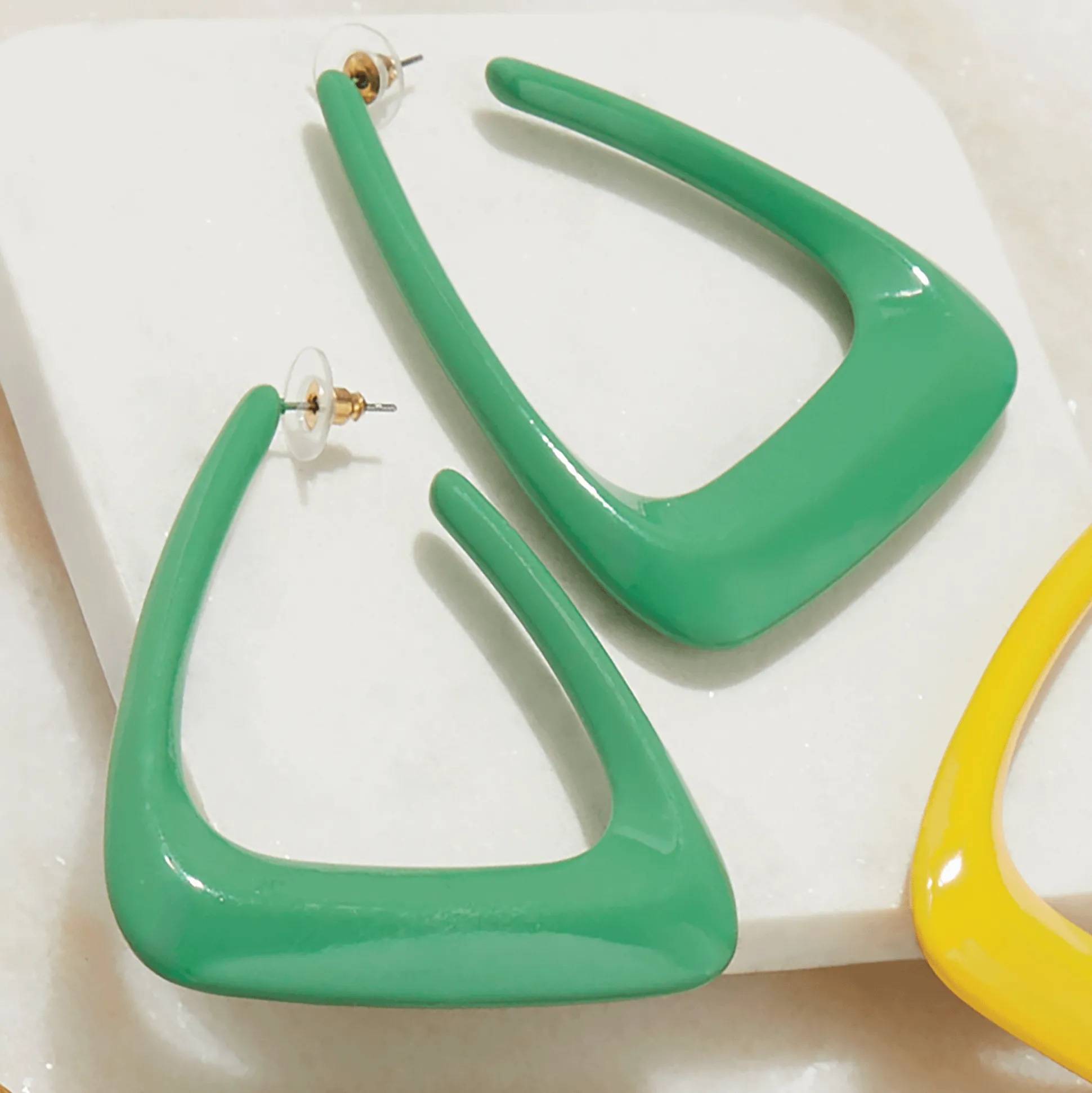 Angle Color Hoops