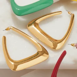 Angle Color Hoops