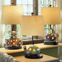 Animal-Themed Succulent Lamp