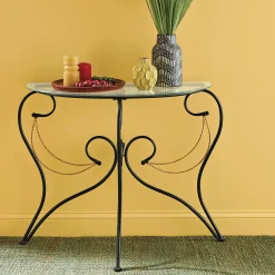 Apollinia Rope-Twist Console Table