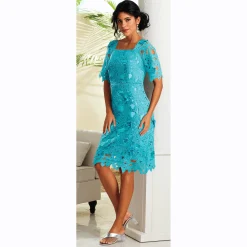 Appliqué Lace Dress