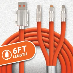 ArmorAll 3-in-1 Multi-Tip 6' USB Cable