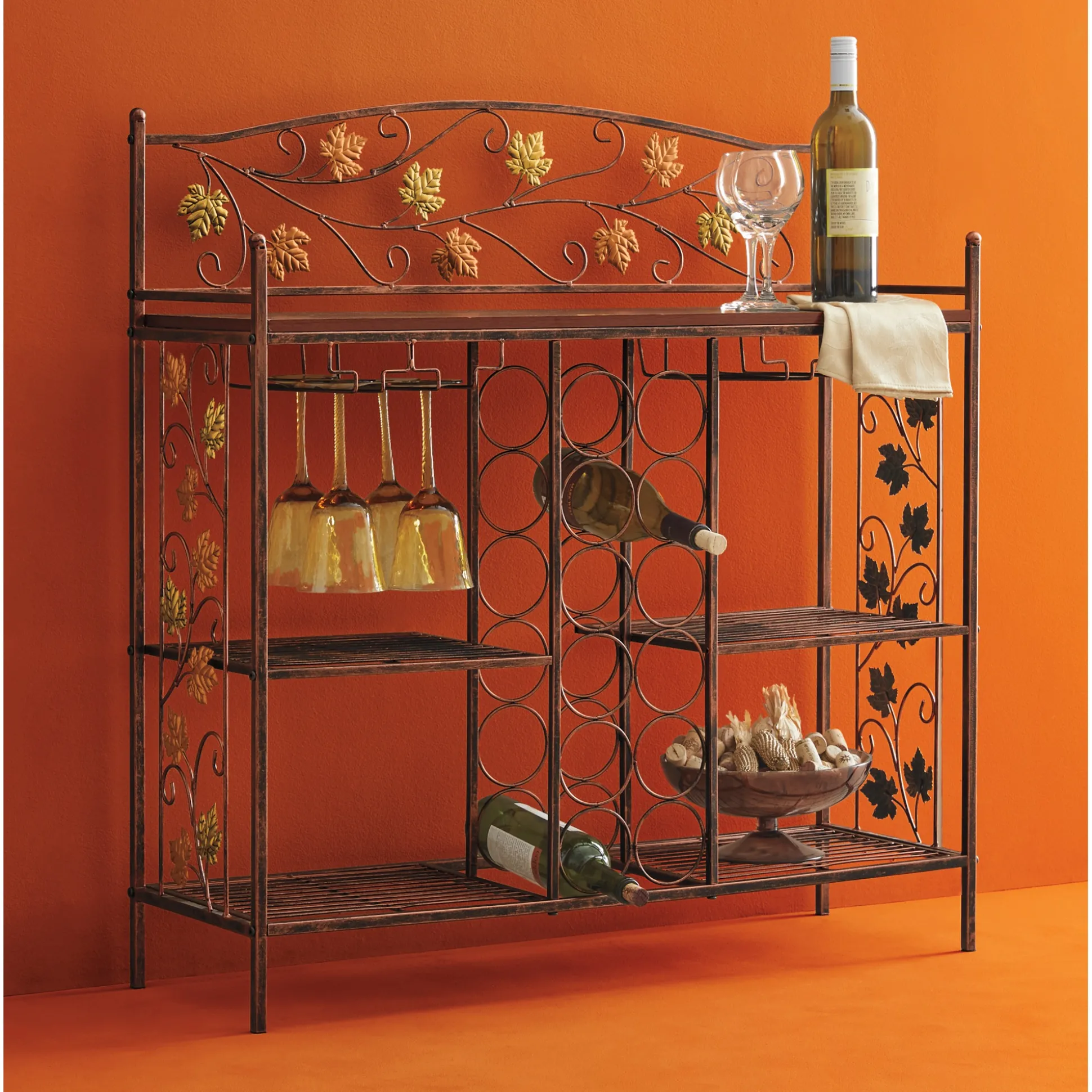Autumn Leaves Wine Rack