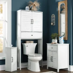Avalon Distressed Shutter Towel Cabinet