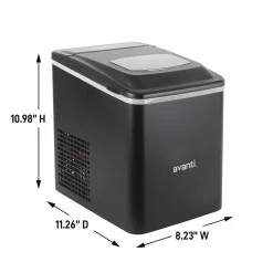 Avanti Compact Countertop 26-lb. Capacity Ice Maker with Self-Cleaning Mode