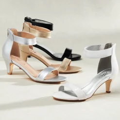 Back-Zip Sandal with 2.5" Heel