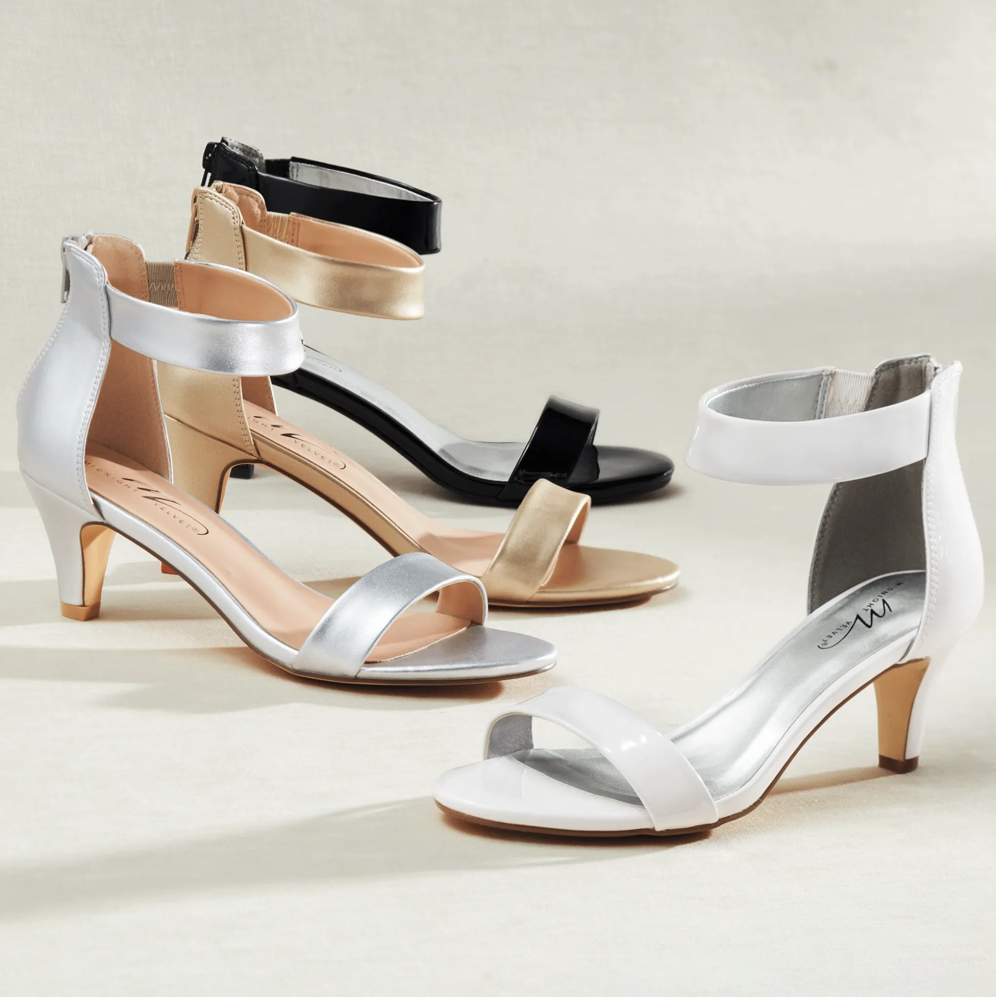 Back-Zip Sandal with 2.5" Heel