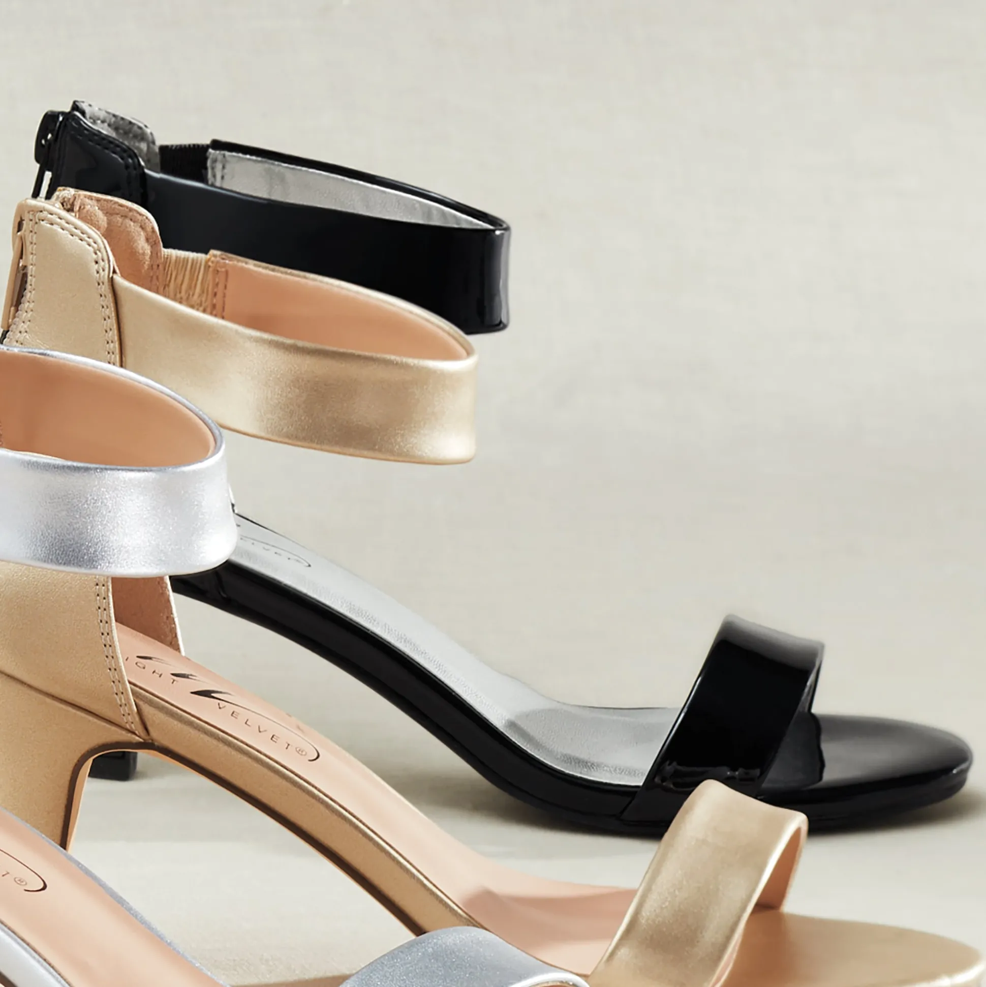 Back-Zip Sandal with 2.5" Heel