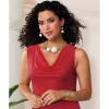 Ball/Link Goldtone Necklace & Earring Set