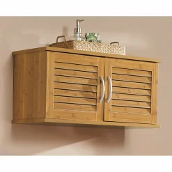 Bamboo-Style Wall Cabinet