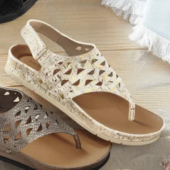 BareTraps Winika Thong Sandal with Cutouts