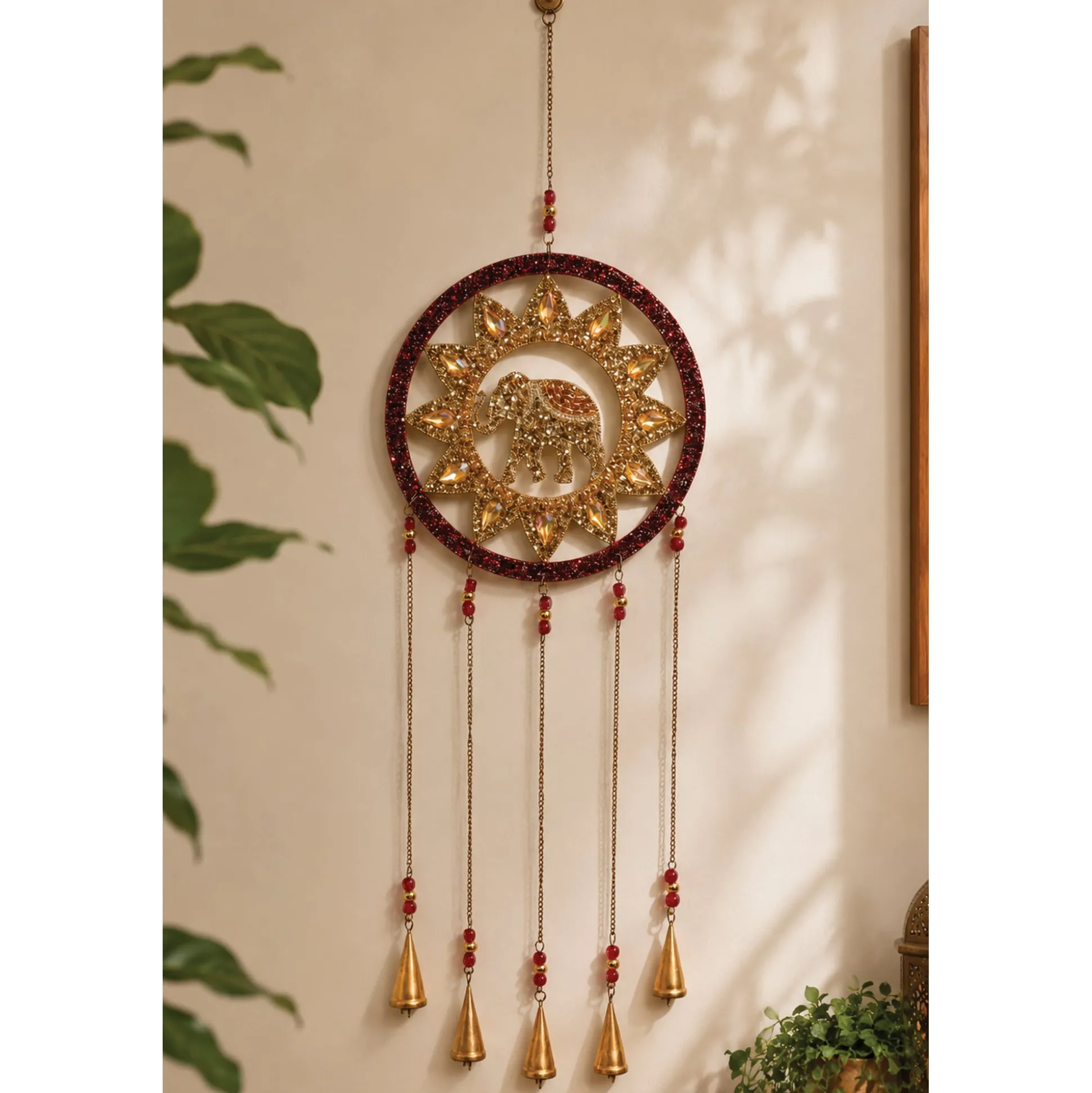 Beaded Elephant Wall Hanging