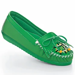 Beaded Women's Moccasin with Arch Support