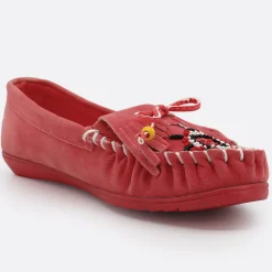Beaded Women's Moccasin with Arch Support