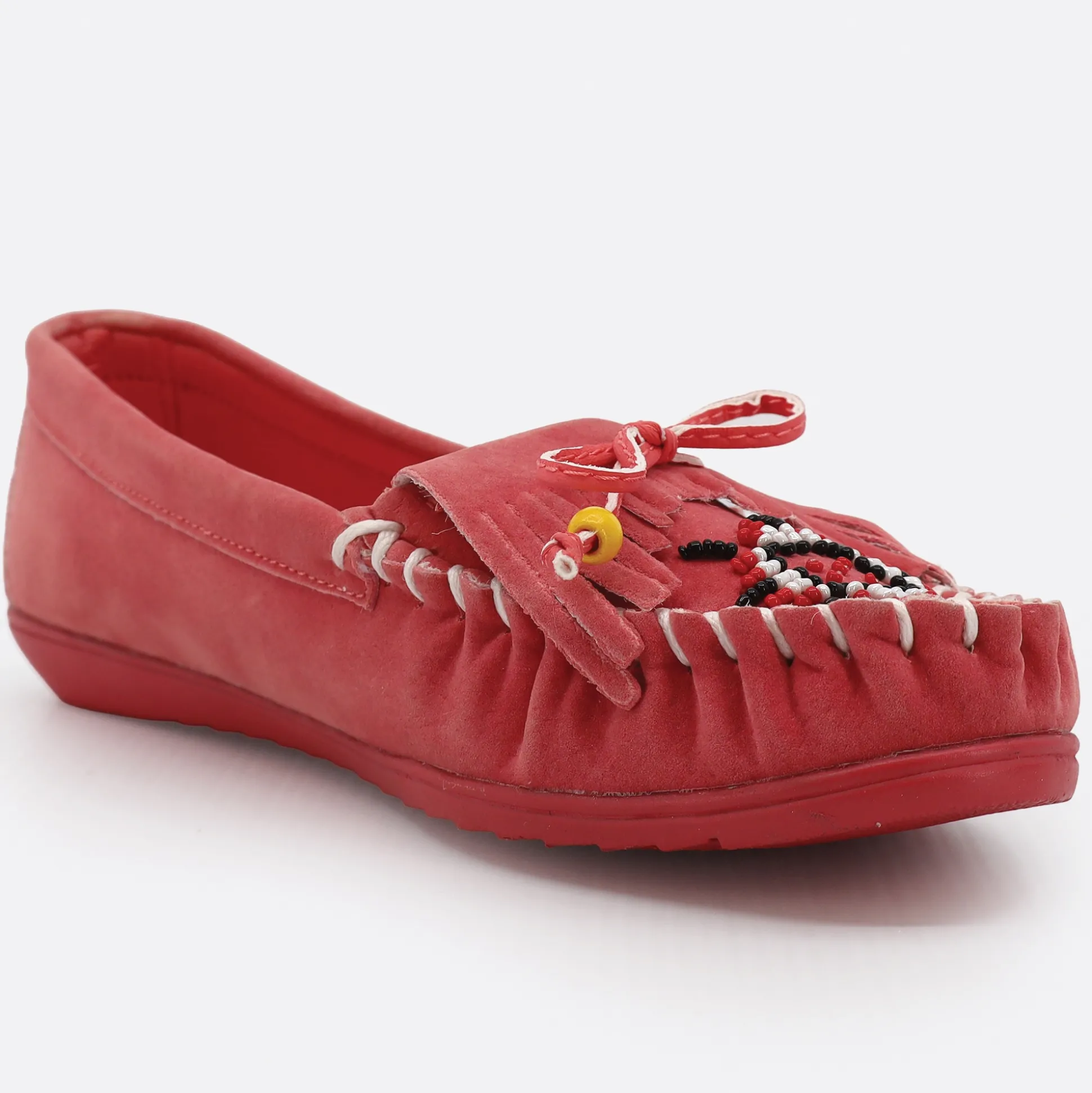 Beaded Women's Moccasin with Arch Support
