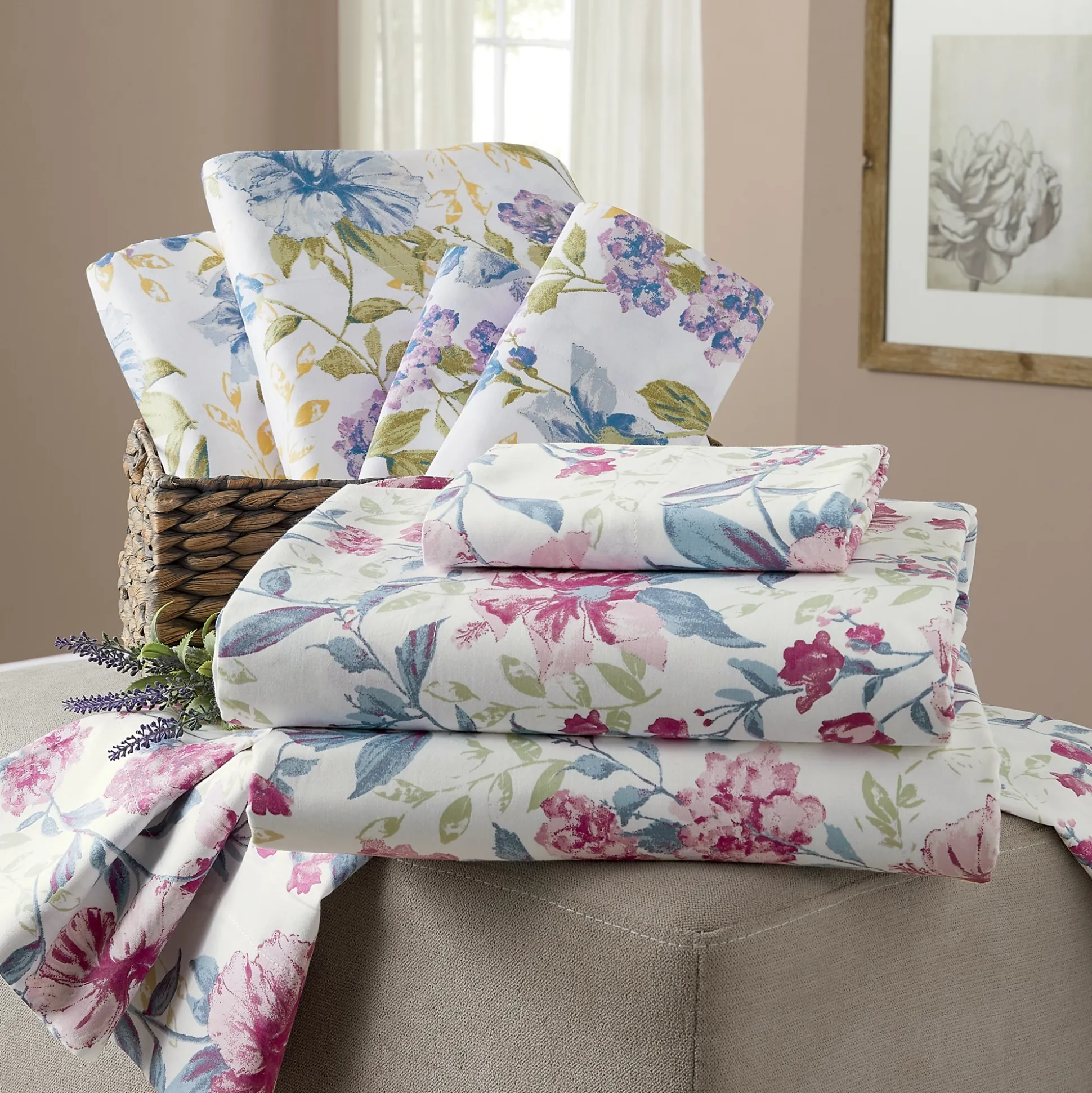 Bed Tite 300-Thread Count Printed Sheet Set