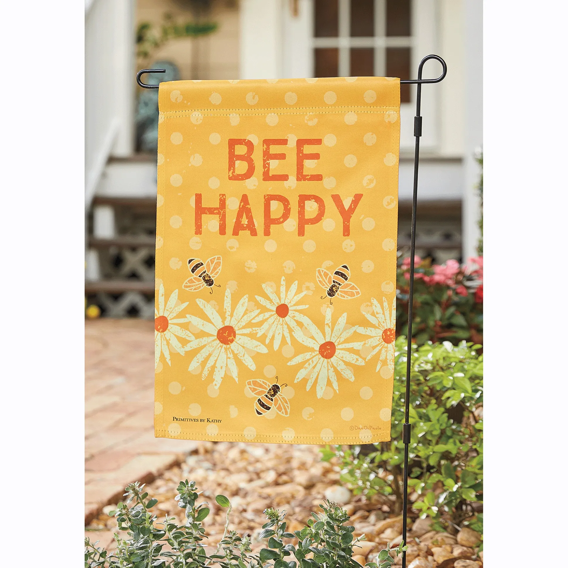 Bee Happy Garden Flag