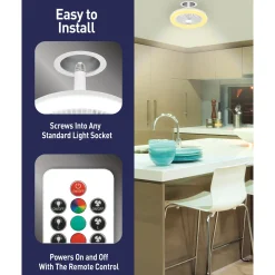 Bell+Howell 2100-Lumen Socket Air Fan Light