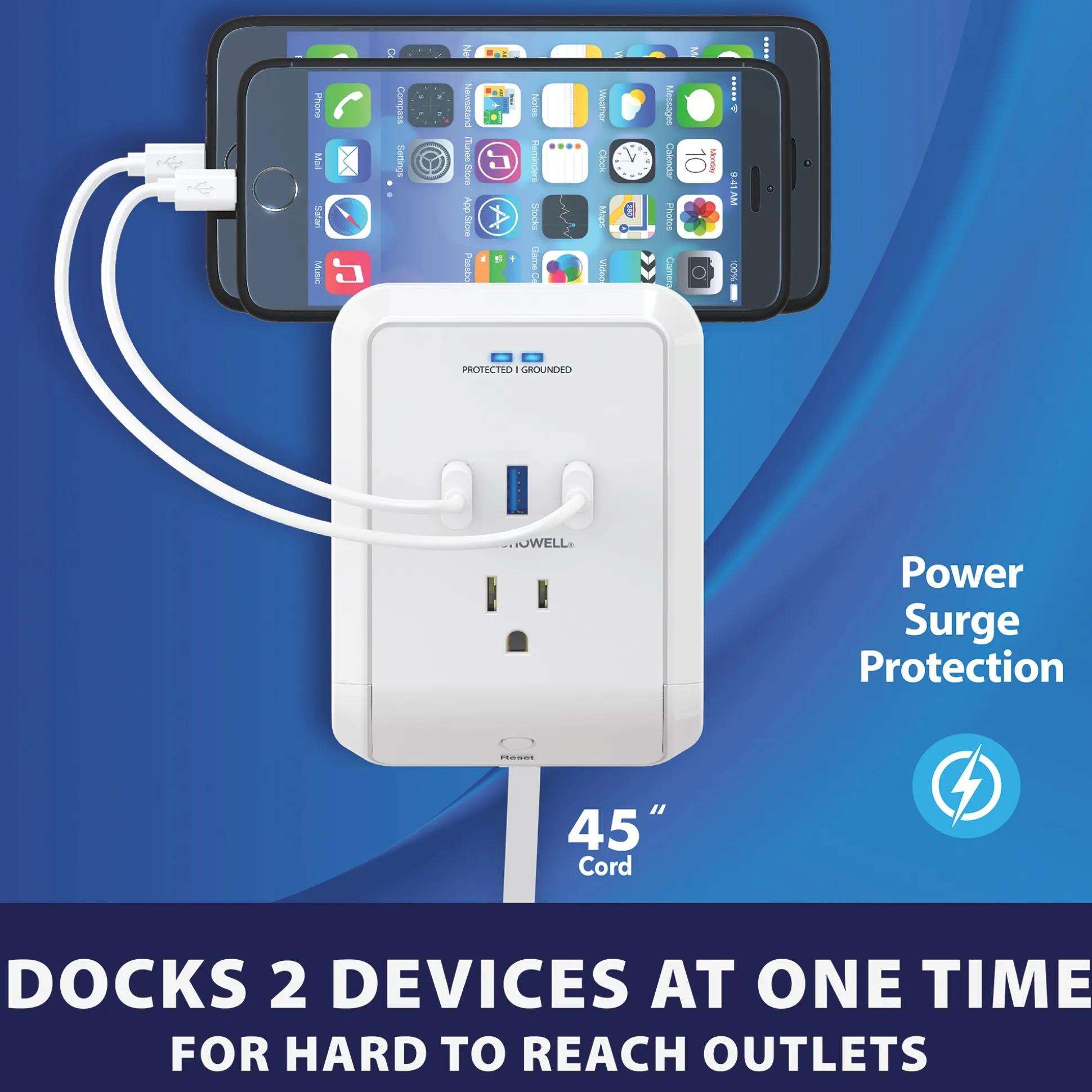 Bell+Howell Power Pro Outlet with Surge Protection