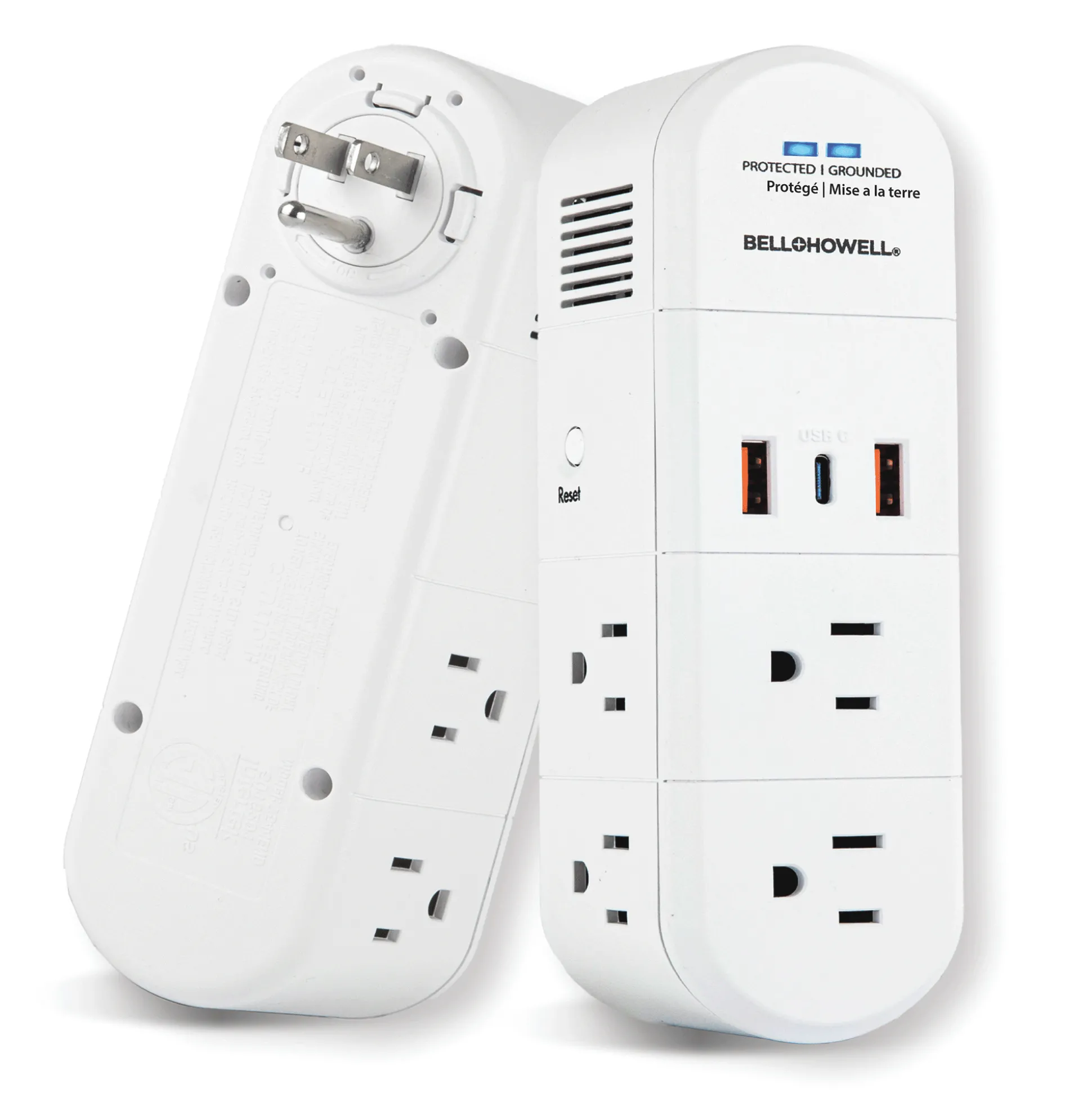 Bell+Howell 180° Swivel Power with Surge Protection