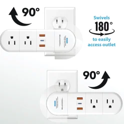 Bell+Howell 180° Swivel Power with Surge Protection