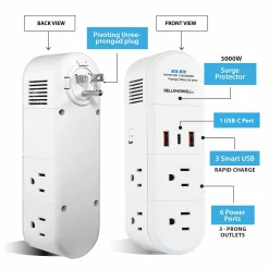 Bell+Howell 180° Swivel Power with Surge Protection