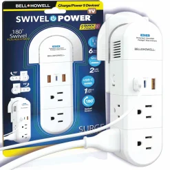 Bell+Howell 180° Swivel Power with Surge Protection