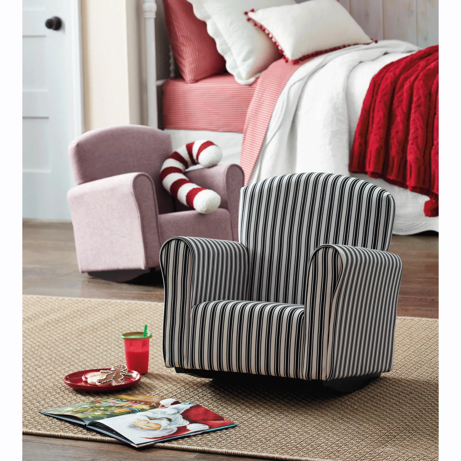 Bensen Upholstered Kids' Rocking Chair