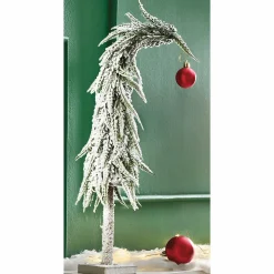 Bent-Top Snowy Evergreen Tree