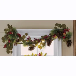 Berry, Pinecone and Dried Orange Garland