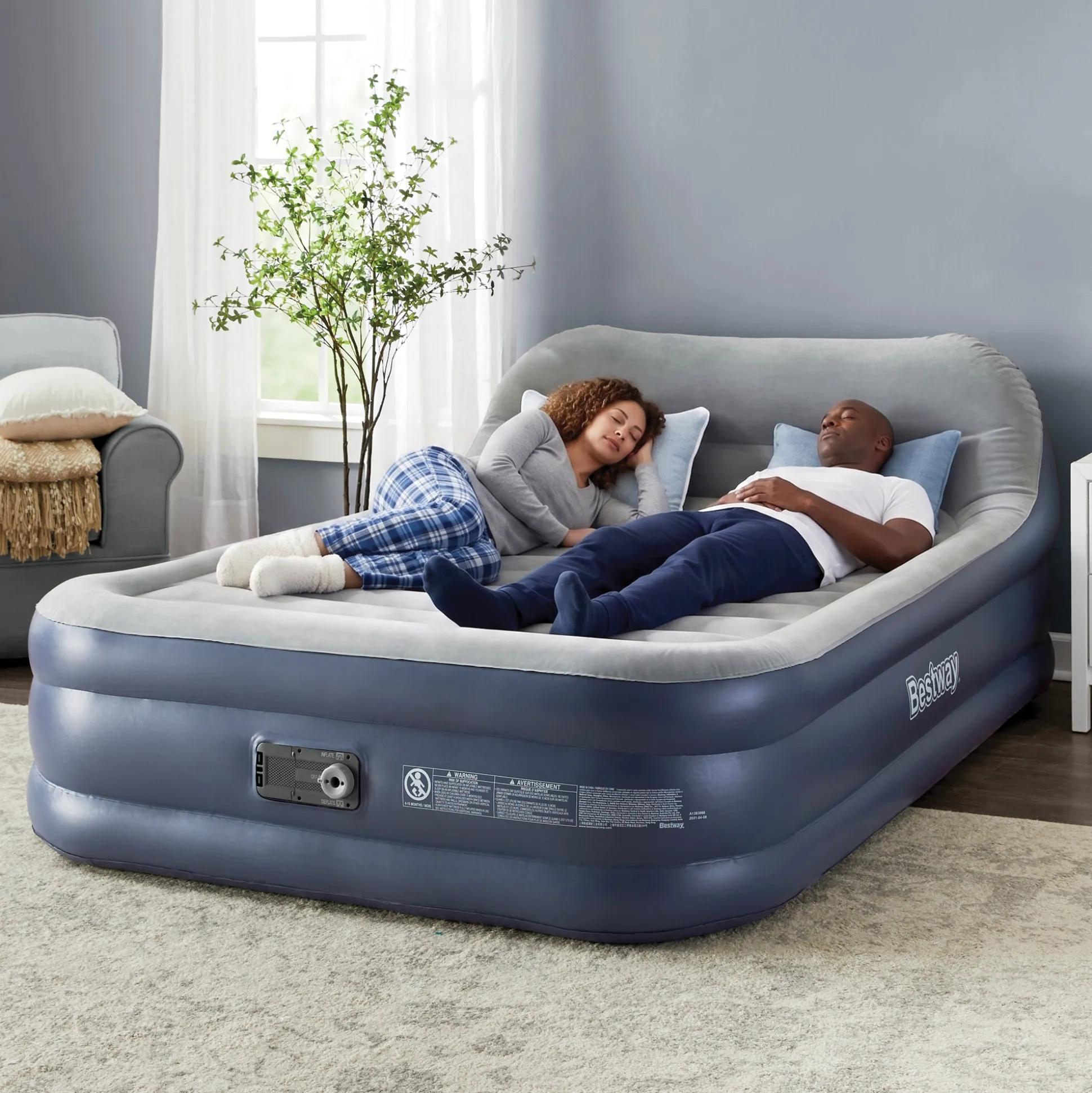 Bestway Tritech Queen-Sized Headboard Air Mattress