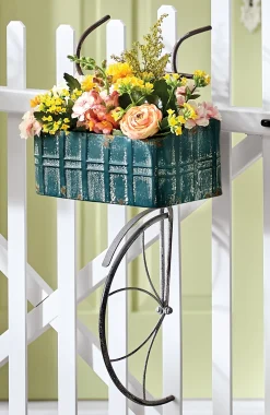 Bike Basket Wall Planter