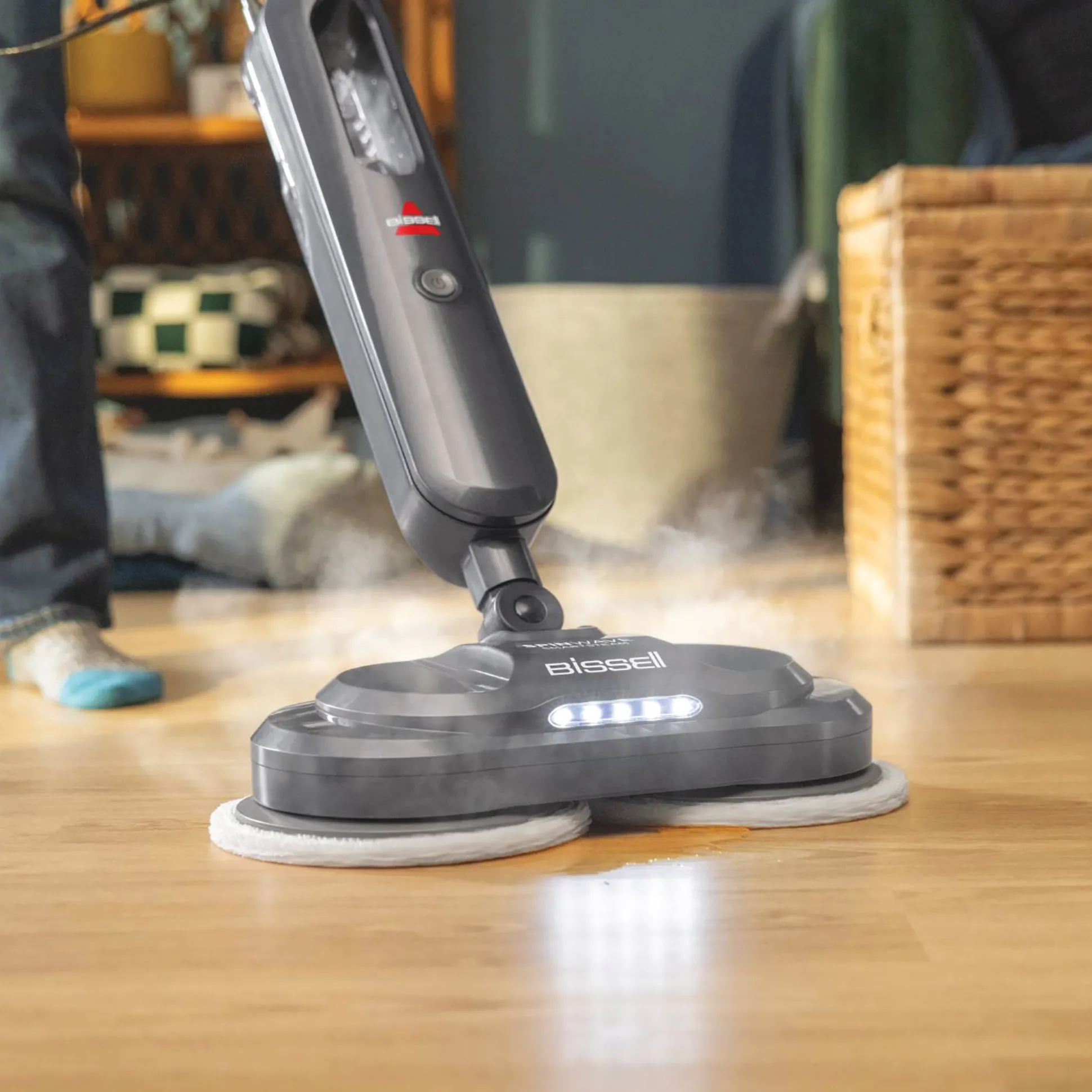 Bissell SpinWave SmartSteam Dual-Spinning Mop