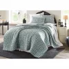 Block Print Floral Vine 3-Piece Quilt Set