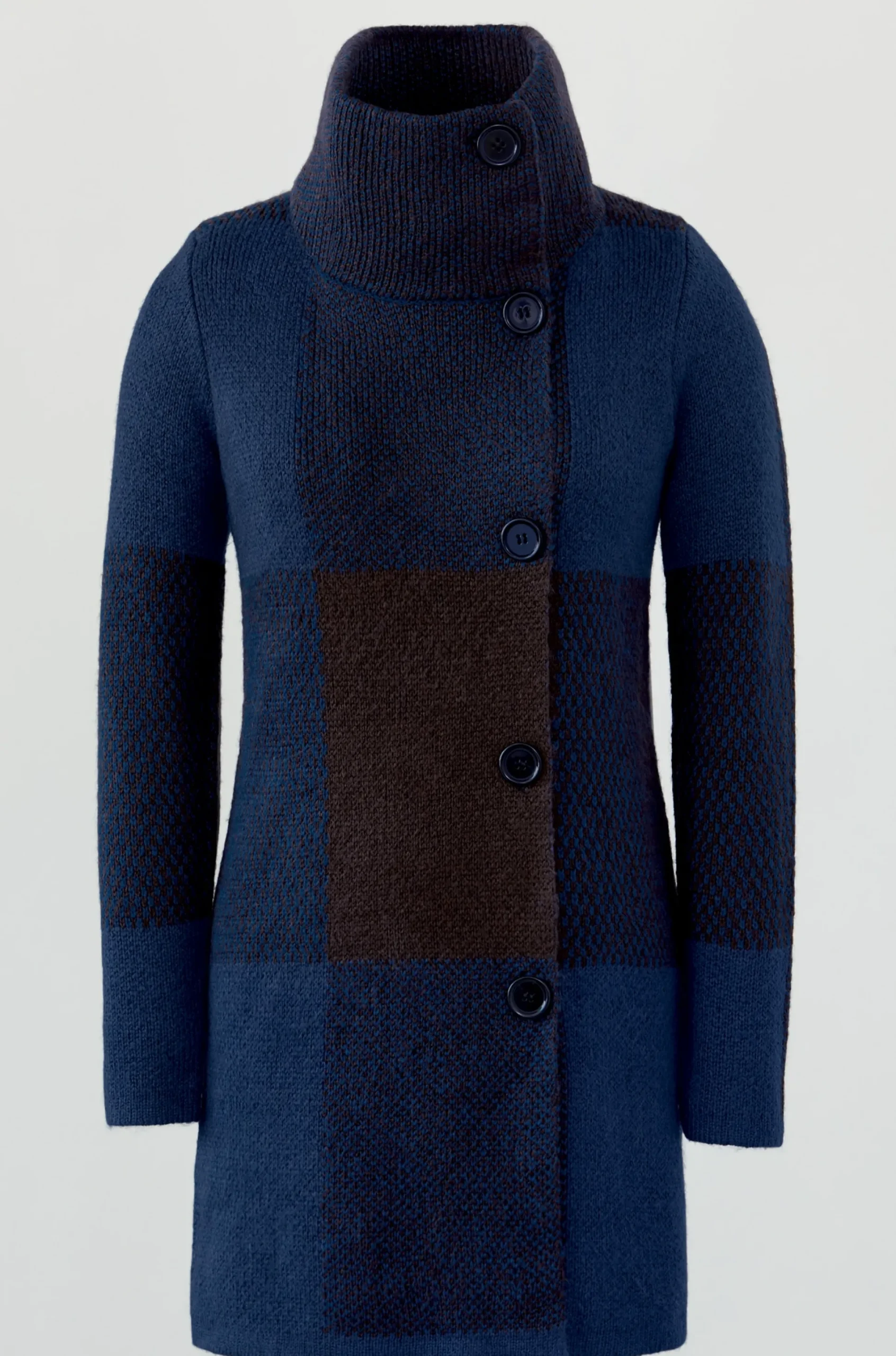 Block Sweater Coat