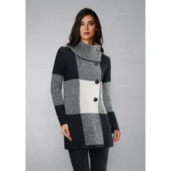 Block Sweater Coat