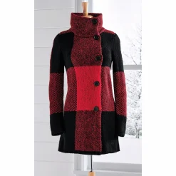 Block Sweater Coat
