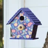 Blue Paisley Birdhouse