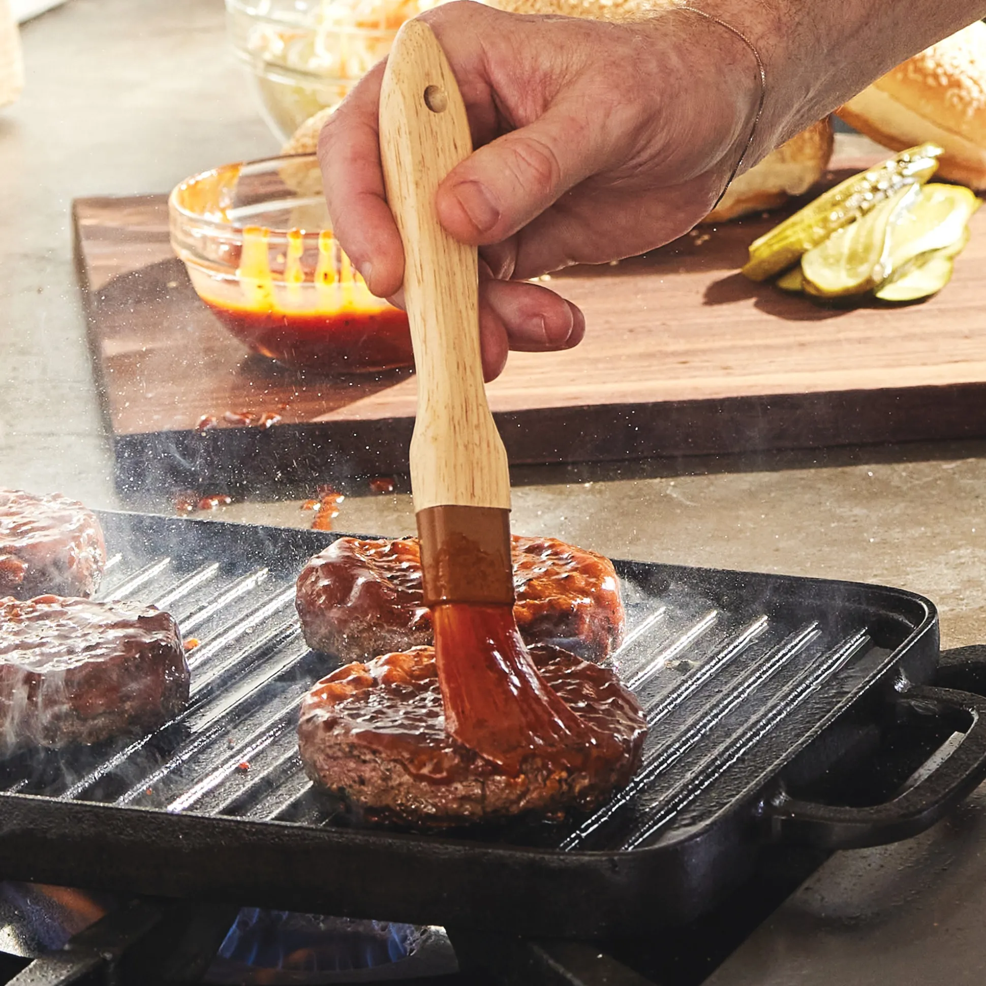 Bobby Flay by GreenPan Reversible Cast Iron Grill/Griddle Pan
