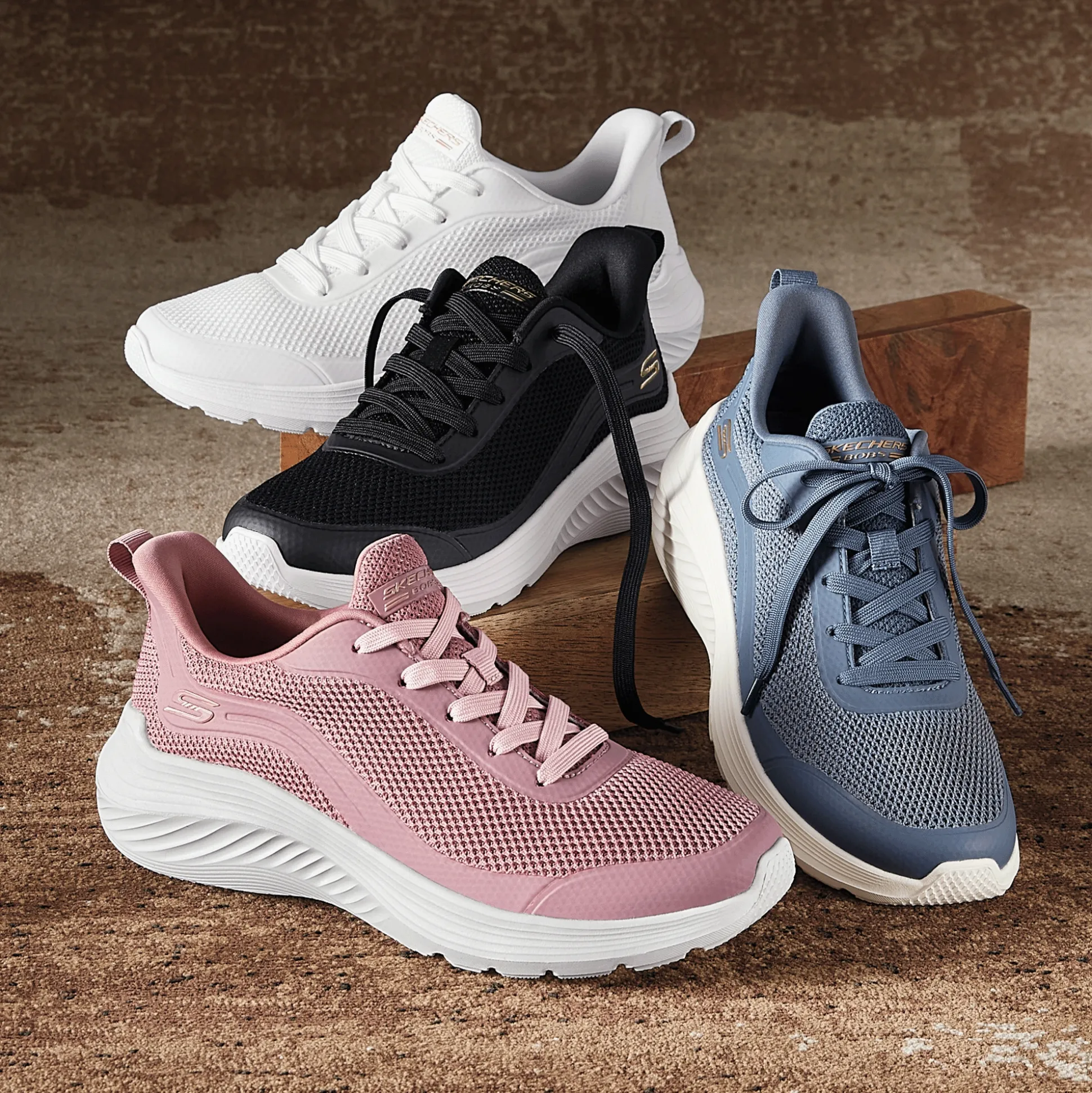 BOBS Women's Squad Wave Still-Wading Lace-Up by Skechers