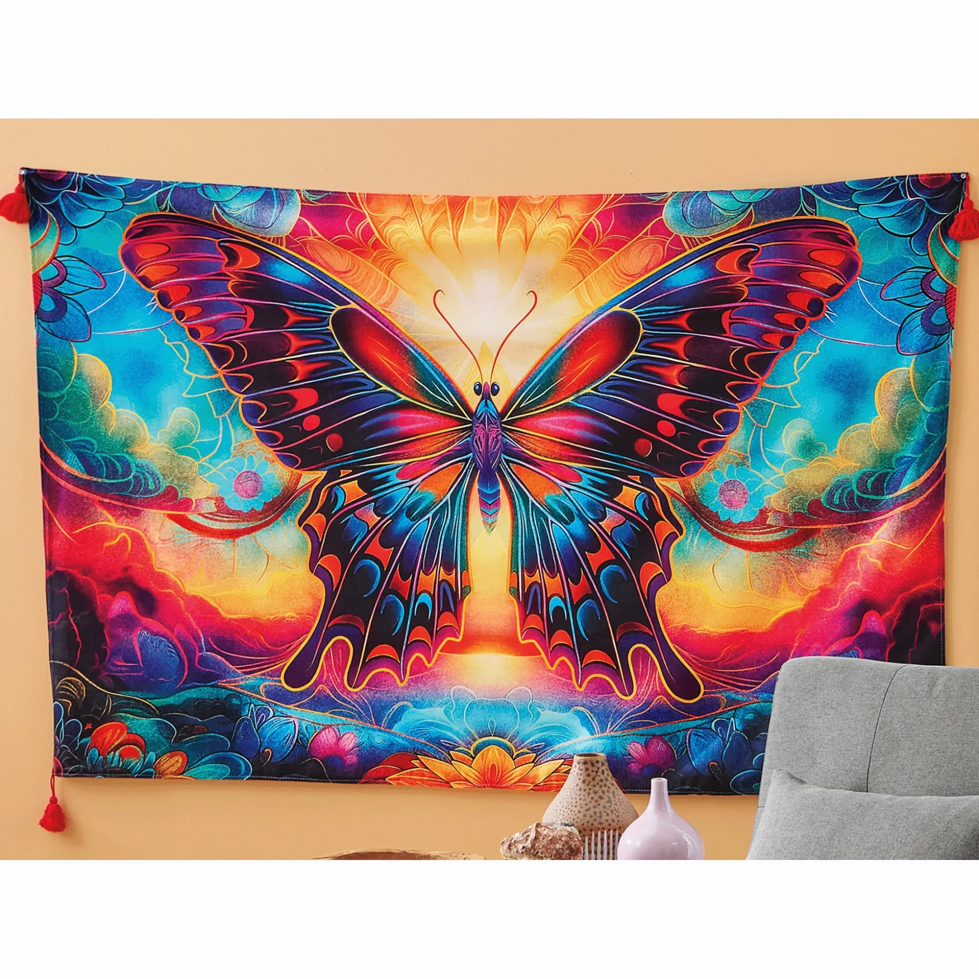 Boho Butterfly Wall Tapestry